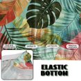 thumbnail image 4 of SCRAWLGOD Monstera Palm Leaf Print Sofa Cover with Elastic Bottom Armless Futon Slipcovers Washable Dustproof Soft Couch Covers Anti Scratch for Living Room, 4 of 9