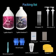 Epoxy Resin 2 Gallon, Crystal Clear Epoxy Resin Kit for Pros & Beginner,Casting Resin for Art Coating & Casting Jewelry DIY River Table Countertop Tumbler Wood Canvas Painting Art Craft Resin