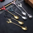 thumbnail image 3 of Reheyre Elk Design Stirring Spoon - Reusable Safe - Smooth Edge - BPA Free - Stir Food Grade Fun Mixing Coffee Spoon - for Home, 3 of 8