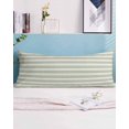 thumbnail image 2 of Boho Sage Green Stripe Body Pillow Covers, Abstract Geometric White Minimalist Soft Bed Throw Pillowcases Breathable Cooling Long Lumbar Body Pillow Sham Cover for Bed Sofa 20''x54'', 2 of 7