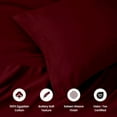 thumbnail image 3 of Superior 1000 Thread Count Egyptian Cotton Pillowcases Soft Breathable Set of 2, Burgundy, King, 3 of 7