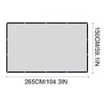 thumbnail image 3 of Cameland Écran de Projection Extérieur, Écran de Projecteur Lavable 16:9 Pliable Portable Écran de Films de Projecteur pour la Maison Extérieur Intérieur Support Projection Double Face, 3 of 6