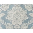 thumbnail image 4 of Fabric Mart Direct Ivory, Teal Blue Viscose Linen Fabric By The Yard, 55 inches or 140 cm width, 1 Yard Ivory Linen Fabric, Damask, Upholstery Drapery Curtain Wholesale Fabric, Window Treatment, 4 of 5