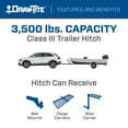 thumbnail image 4 of Fits 2019-2022 Toyota RAV4 Draw-Tite Trailer Hitch Rear 76912 Hidden Hitch; Class III; Square Tube Welded; 2 Inch Receiver; 3500 Pound Weight Carrying Capacity/350 Pound Tongue Weight, 4 of 5