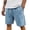 Light Blue_002, variant on Domuza Men's Shorts Drawstring Waist Washed Distressed Vintage Track Shorts Streetwear with Pockets Light Brown M