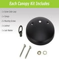 thumbnail image 2 of Aspen Creative 21522-12 Modern Light Fixture Canopy Kit, 5" Diameter with Collar Loop, 7/16" Center Hole, Oil Rubbed Bronze, 2 Pack, 2 of 4
