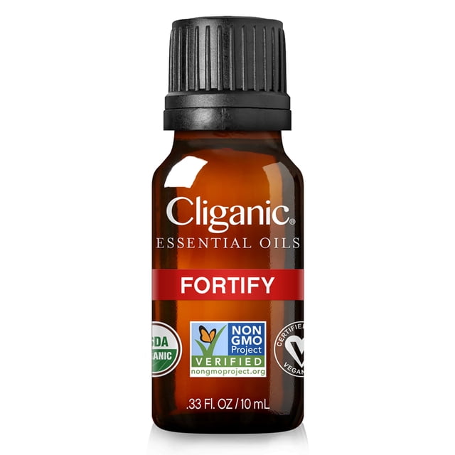 Cliganic Organic Blend, Aceites Esenciales para Difusores, Fortify, 10 ml