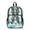 Ocean Turtle Coral, variant on ZIATUBLES Clear Backpack, Heavy Duty Fabric & PVC Transparent Bookbag with Frog Daisy Butterfly Dragonfly Print, Large Capacity See Through Backpack for School College Work Travel Security