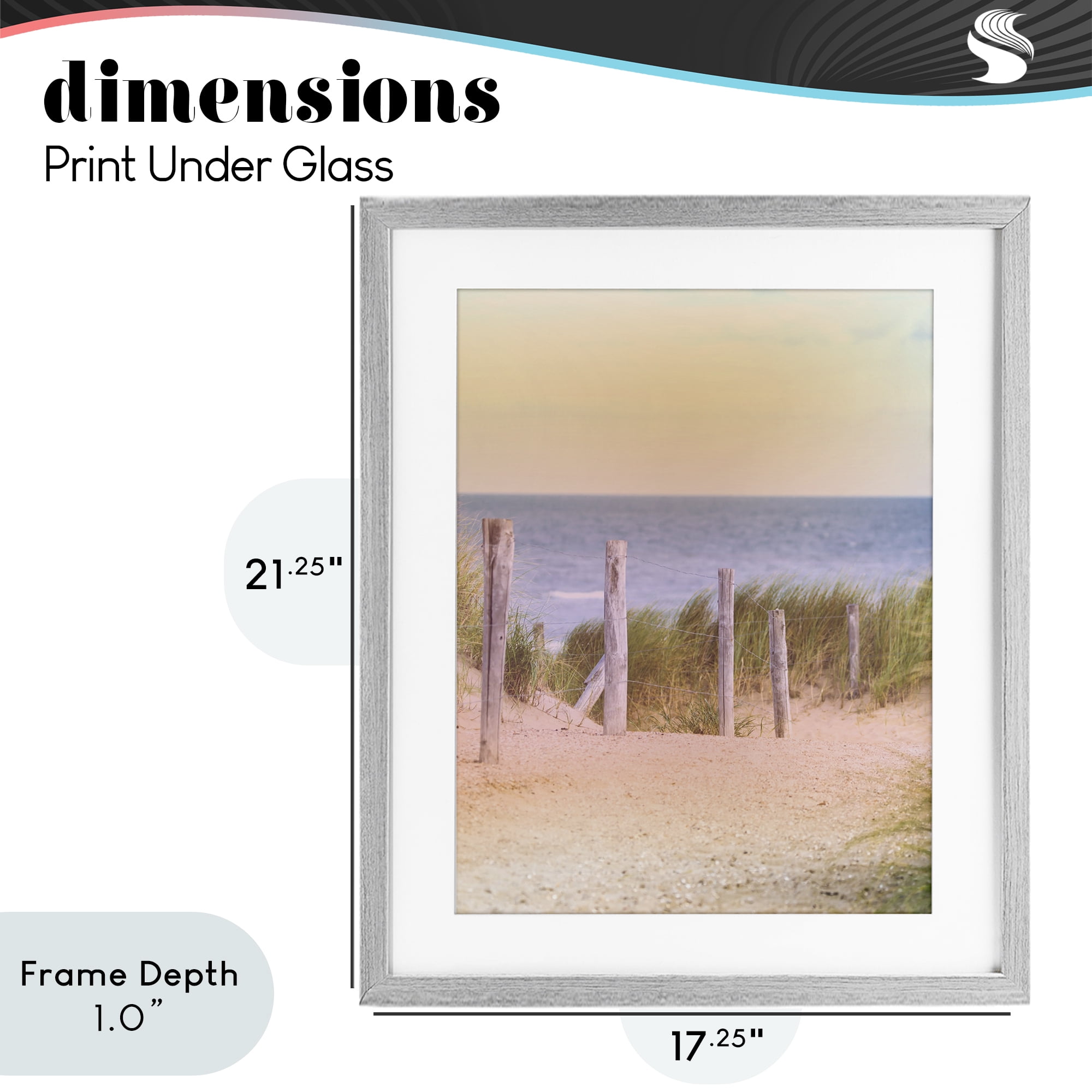 Stupell Industries Carefree Beach Vacation Gray Framed Print Under Glass, design by Marcus Prime