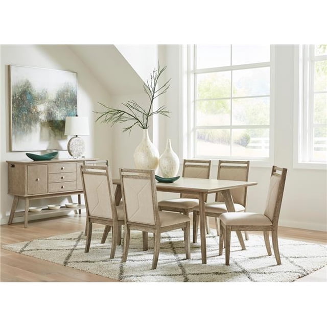 Progressive Furniture D887-61 Chaise de Salle à Manger Rembourrée, Taupe Vieilli - Ensemble de 2