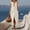*Beige, variant on Women's V Neck Sleeveless Button Denim Maxi Dress with Pockets,Solid Color Casual Long Dress Army Green,Women's Plus L