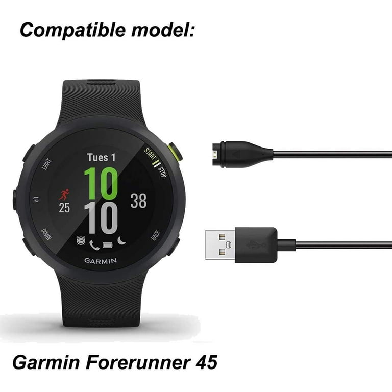 JIUJOJA for Garmin Forerunner 45 45s Charger, Charging Clip Sync