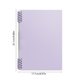 thumbnail image 3 of - Cuaderno encuadernado A4 Hojas en blanco desmontables reforzadas con polipropileno • Papel grueso plegable 360° • Clips silenciosos • Diario de trabajo flexible de estudio, 3 of 6