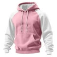 thumbnail image 3 of Wlynlyn Hoodies for Women Fleece Lined Color Block Hooded Sweatshirts Drawstring Warm Casual Long Sleeve Pullover Tops, 3 of 9