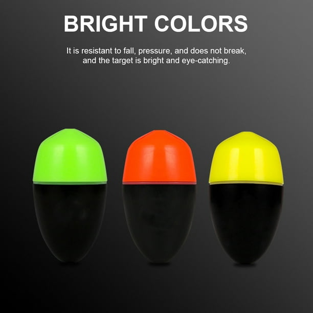 Juego de flotadores de pesca eléctricos de plástico boya de palo Ehuebsd anticolisión luminosa de Color brillante accesorios de aparejos de pesca