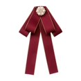 thumbnail image 4 of Broche de cinta de cabello Broche Bownknot Boind Tie Corbita para accesorios de vestuario de blusa rojo, 4 of 8