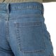 thumbnail image 3 of Shorts Cargo Elásticos para Hombre Tallas Grandes - Mezclilla Azul Medio - Ajuste Holgado con Múltiples Bolsillos, 3 of 5