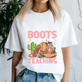 thumbnail image 3 of These Boots Are Made For Teaching School TShirt, Cowboy Teacher Shirt, Western Cowgirl Teacher Tee, These Boots Teaching Shirts,Back to School,First Grade Gift,Teacher Life shirt, 3 of 5