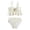 White, variant on lnmuld Girls Swimsuit Two Piece Stylish Girls Beach Swimsuit Cute Ruffle Trim Design for Toddler and Kids Swimwear Size:4-5 Years