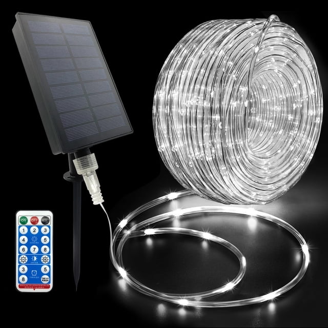 Luces Solares de Cuerda GLPE 20 m 200 LEDs Blanco Frío Impermeables