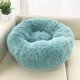 thumbnail image 3 of Soft Round Cat Bed Plush Pet Bed for Cats & Small Dogs, 50cm in Emerald Green, 3 of 5