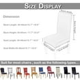 thumbnail image 4 of PU Leather Dining Chair Seat Cover Stretch Wedding Banquet Home Party Slipcovers, 4 of 4