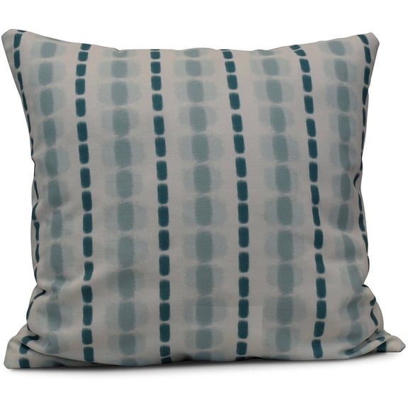Simply Daisy Watercolor Stripe Stripe Print Outdoor Pillow