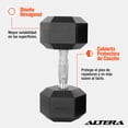 thumbnail image 2 of Mancuerna Hexagonal Altera  Acero Forro de Neopreno 30 Lbs, 2 of 6