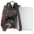 thumbnail image 3 of Easygdp Moonlit Crow Blossoms Mochila de Cuero para Mujeres, Bolso de Hombro, Bolsos de Mano de Moda para Trabajo y Viajes, 3 of 4