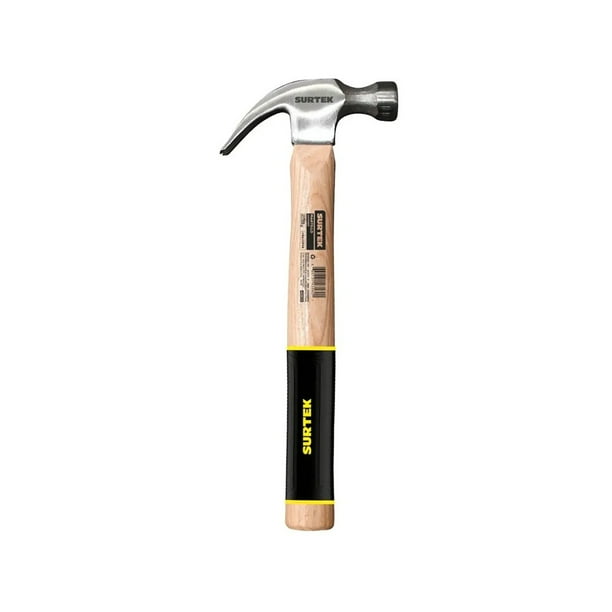 Martillo Uña Curva Pulido Mango D/ Madera Surtek