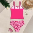 thumbnail image 4 of Girls 2 Piece Tankini Swimsuit for 4-14 Years Kids UPF 50 High Neck Bathing Suit with Swim Shorts Tween Beach Pool Swimwear Set, 4 of 6