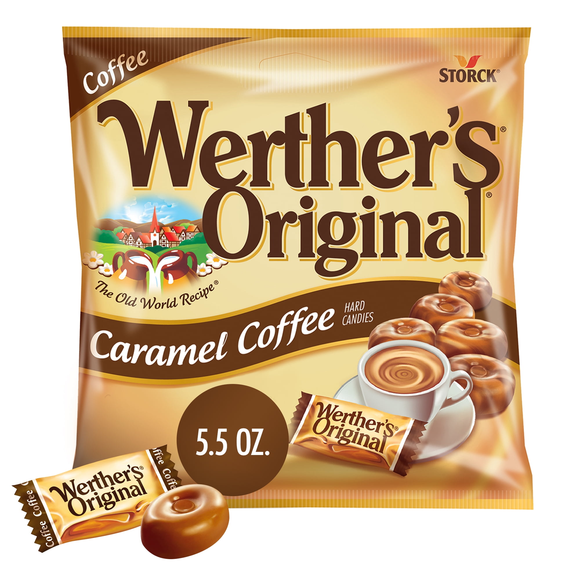 Werthers Original Hard Carmel Coffee Candy, 5.5 oz
