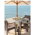 thumbnail image 3 of Outdoor Tablecloths with Umbrella Hole & Zipper, Spring Flowers 54x54 Inch Square Tablecloths, Vintage Farmhouse Botanical Wildflowers Waterproof Table Cloth, Patio/Pool/Picnic Table Covers, 3 of 8