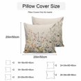 thumbnail image 3 of Waterproof Throw Pillow Covers Set of 2, 24x24 Inch Vintage Botanical Decorative Pillowcases Outdoor Pillow Slip Cushion Covers Set for Couch Tent Spring Floral Summer Botanical Rustic, 3 of 7