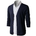 thumbnail image 3 of H2H Mens Casual Slim Fit Cardigans V-Neck Basic Designed Long Sleeve Button Down NAVY US XL/ASIA 2XL (CMOCAL012), 3 of 5