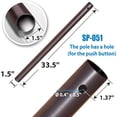 thumbnail image 2 of BenefitUSA Diameter 1.5" Replacement Extension Lower Pole for Outdoor Patio Umbrella (33.5''L Length), 2 of 3