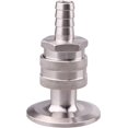 thumbnail image 2 of DERNORD Stainless Steel Quick Disconnect Set -Beer Brewing Tri Clover Connector Kit (Barb Female/Tri clamp Male), 2 of 6
