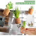 thumbnail image 3 of imanes de nevera con forma de plantas artificiales - Imanes de nevera con forma de planta en maceta - Bonitas pegatinas para boa magnética, 3 of 4