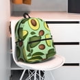 thumbnail image 5 of Pofeuu Avocado With Seeds Print Laptop Backpack Travel Canvas Backpack for School Lightweight and Comfortable Backpack College Backpack Schoolbag, 5 of 6