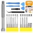 thumbnail image 1 of Ensemble d'Outils de Réparation de Tournevis 19-en-1 Compatible avec PS4/PS5/Nintendo Switch/Xbox One, TSV Triwing & Phillips & Torx T8 T6 T9 T10 Kit de Sécurité Tournevis pour Manette & Console Wii/NES/SNES/GBA/3DS, 1 of 6