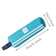 thumbnail image 3 of Pencil Case,Large Capacity Canvas Stationery Pouch with Zipper & Handle,Canvas Stationery Bag for Office Desktop Neat,Casual Storage Bag,Blue, 3 of 8