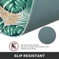 thumbnail image 6 of Tropical Kitchen Rugs and Mats Non Skid Washable Set of 2, Green Palm Leaves Gold Kitchen Runner Rug, Farmhouse Summer Kitchen Floor Mat Under Sink Mat Throw Rug for Doormat, 6 of 6