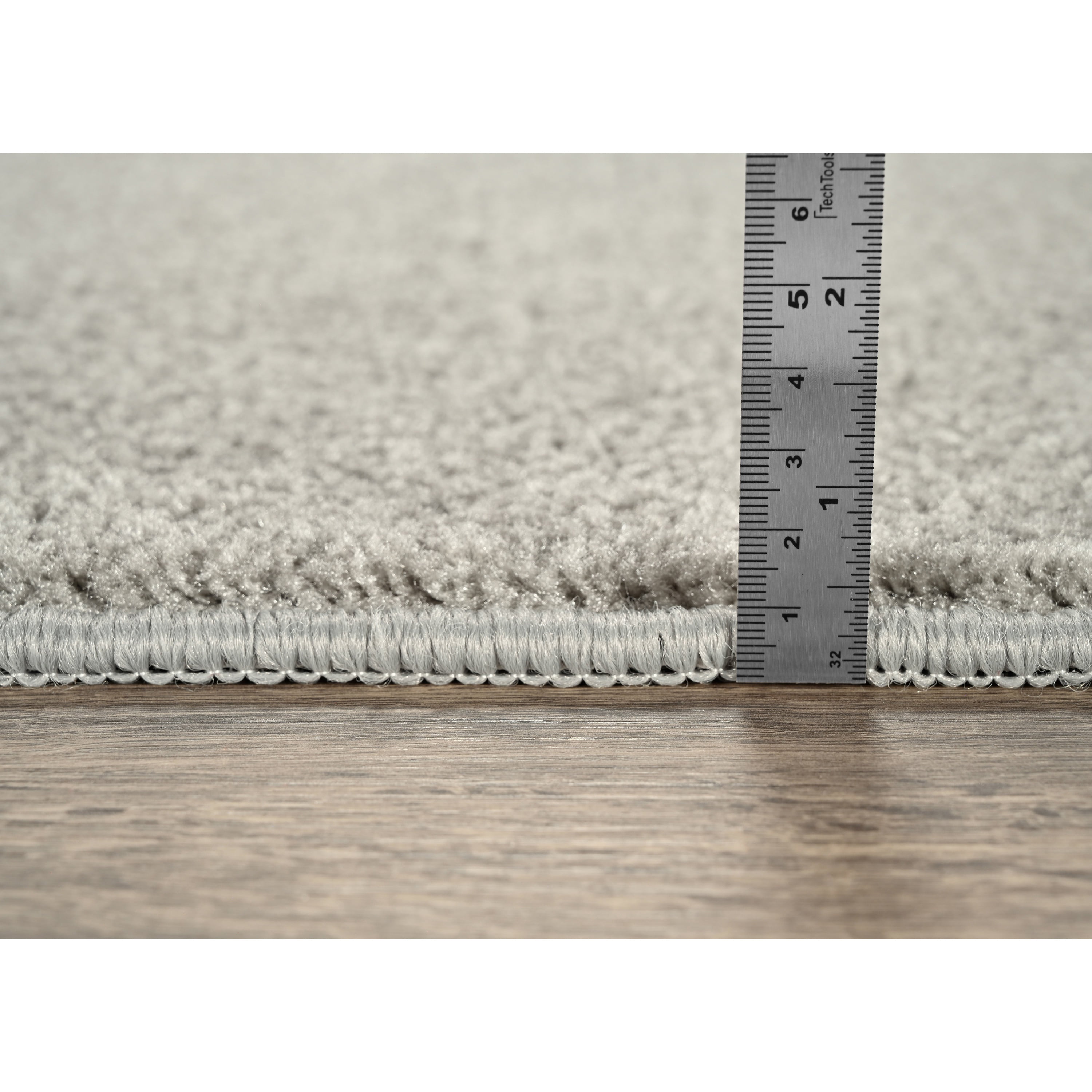 Garland Rug Clayton Plush Gray Basic Utility Indoor Area Rug, 3' x 5'
