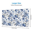 thumbnail image 2 of Sikiie Blue Paisley Mouse Pad, 16x29.5 Mousepad Desk Mat in Anti-Slip Rubber Mousepads Mat for Game Office Laptop Computer, 2 of 8