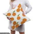 thumbnail image 5 of Ambesonne Orange Pattern Fabric by the Yard Upholstery, Tangerine Ornament, 3 Yards, White and Pale Vermilion, 5 of 5