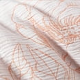 thumbnail image 5 of Chezmoi Collection Katrina 6-Piece Floral Comforter Set King Size, White/Coral, Soft Jacquard Textured Lightweight Bedding for All Season, 5 of 9