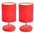 thumbnail image 1 of All the Rages LT2005-RED-2PK Stonies Red Small Stone Look Lamp - 2 Pack, 1 of 3