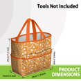 thumbnail image 3 of Garden Tool Bag,Yellow Puppy Dog Food Footprints Garden Tool Organizer,Garden Gifts,Waterproof Multi-Pocket Garden Tool Storage 11.8x5.5x11.4 Inch(Tools NOT Included), 3 of 6