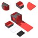 thumbnail image 5 of Caja para baraja de cartas, contenedor para cartas de juego, protección para coleccionistas, regalo para juegos Rojo Negro, 5 of 8