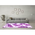 thumbnail image 3 of Ahgly Company Indoor Square Abstract Purple Modern Area Rugs, 5' Square, 3 of 4